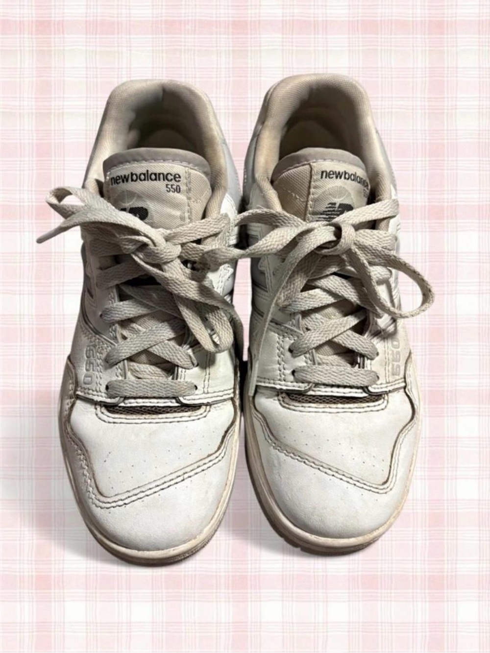 New Balance Women’s White 550 Lace-Up Sneakers